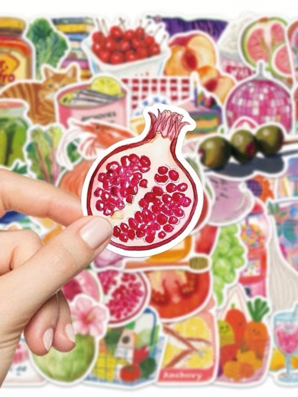 50 European Summer Aesthetic Stickers Coastal Market Scrapbook Pack - Picture 2 of 8